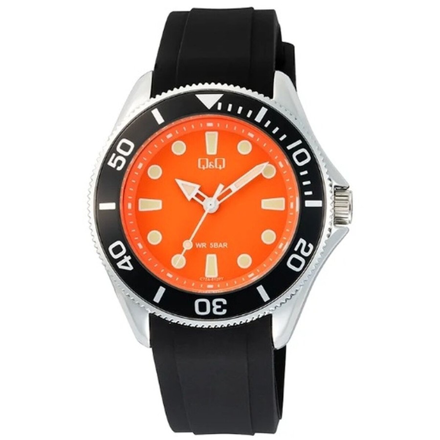 Montre Homme Q&Q GENT DIVER BLACK (Ø 41 mm)