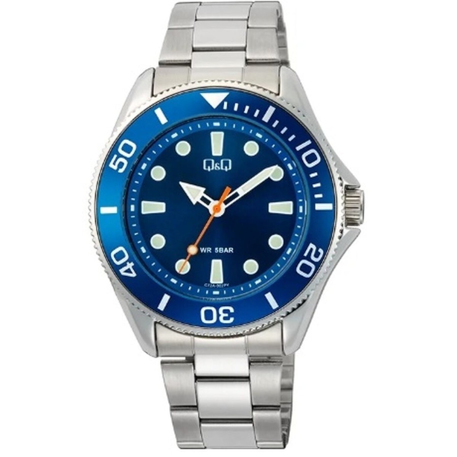 Montre Homme Q&Q GENT DIVER BLUE (Ø 41 mm)