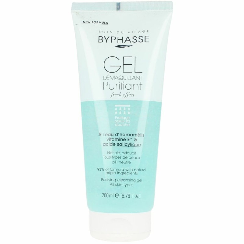 Facial Make Up Remover Gel Byphasse   200 ml Purifying