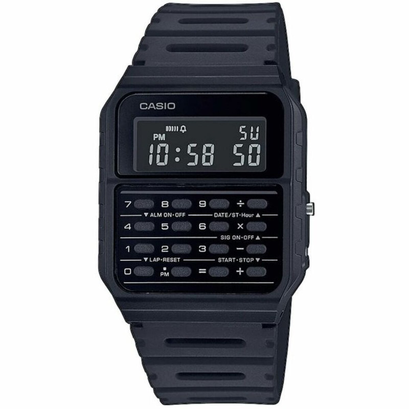 Montre Unisexe Casio CALCULATOR Noir