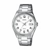 Montre Unisexe Casio DATE Blanc Argenté (Ø 39 mm) (Ø 38,5 mm)