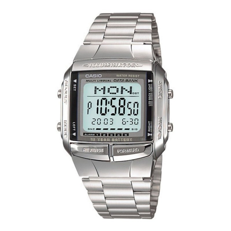 Montre Homme Casio DATABANK Argenté (Ø 38 mm)