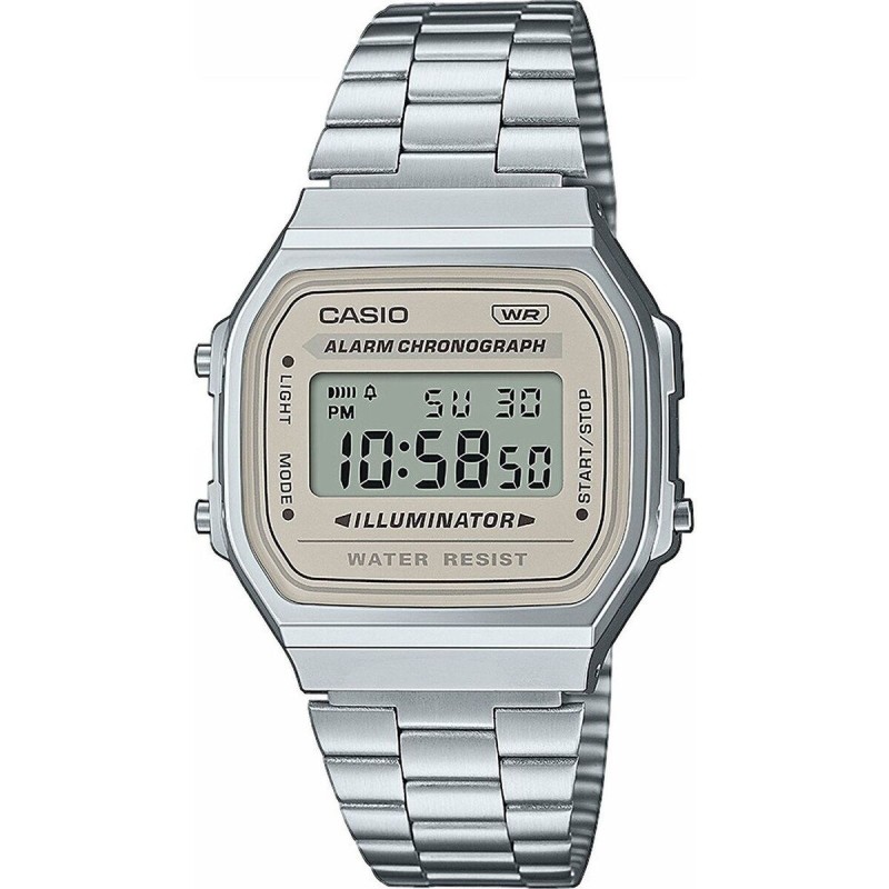 Unisex Watch Casio VINTAGE ICONIC Beige Silver (Ø 36 mm) (Ø 39 mm)