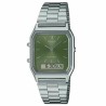 Montre Unisexe Casio EDGY COLLECTION SUNRAY DIAL - GREEN MOSS Vert Argenté