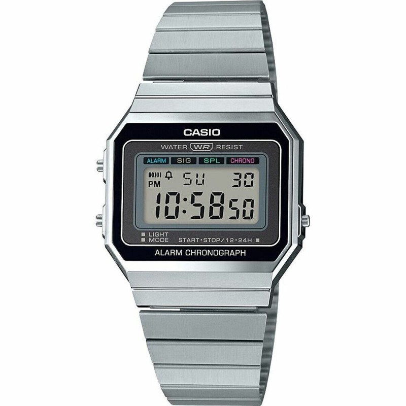 Unisex Watch Casio VINTAGE Black Silver (Ø 36 mm) (Ø 35,5 mm) (Ø 35 mm)