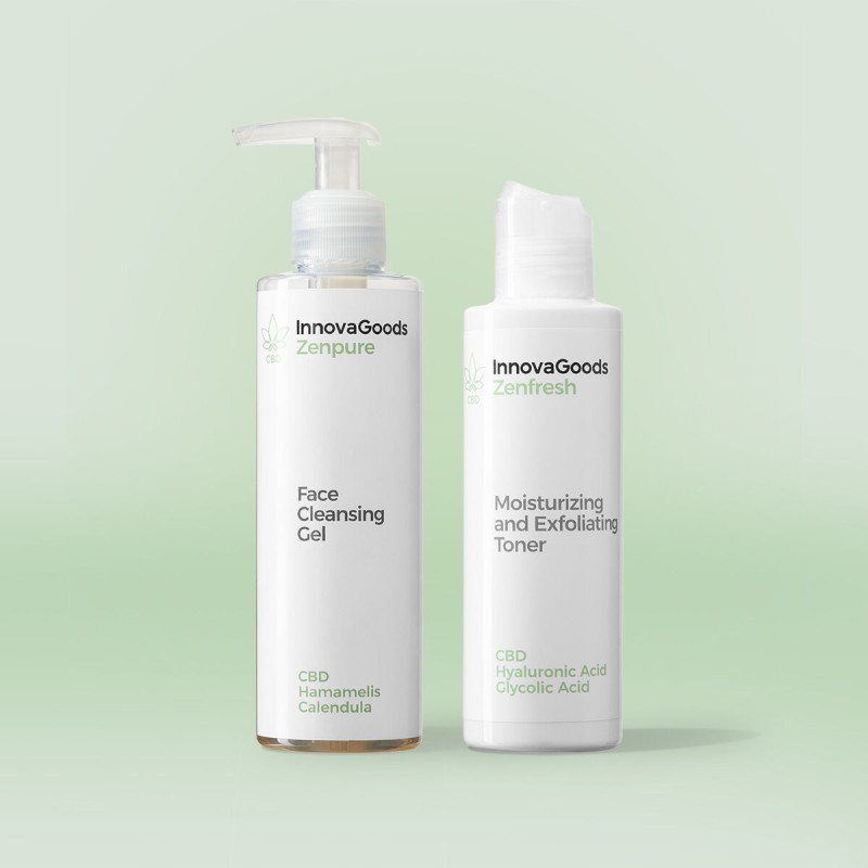 Pack Duo Nettoyage Visage CBD InnovaGoods