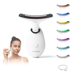Appareil de Massage Facial Électrique Raffermissant pour Visage et Cou avec LED, EMS et Chaleur Selora InnovaGoods