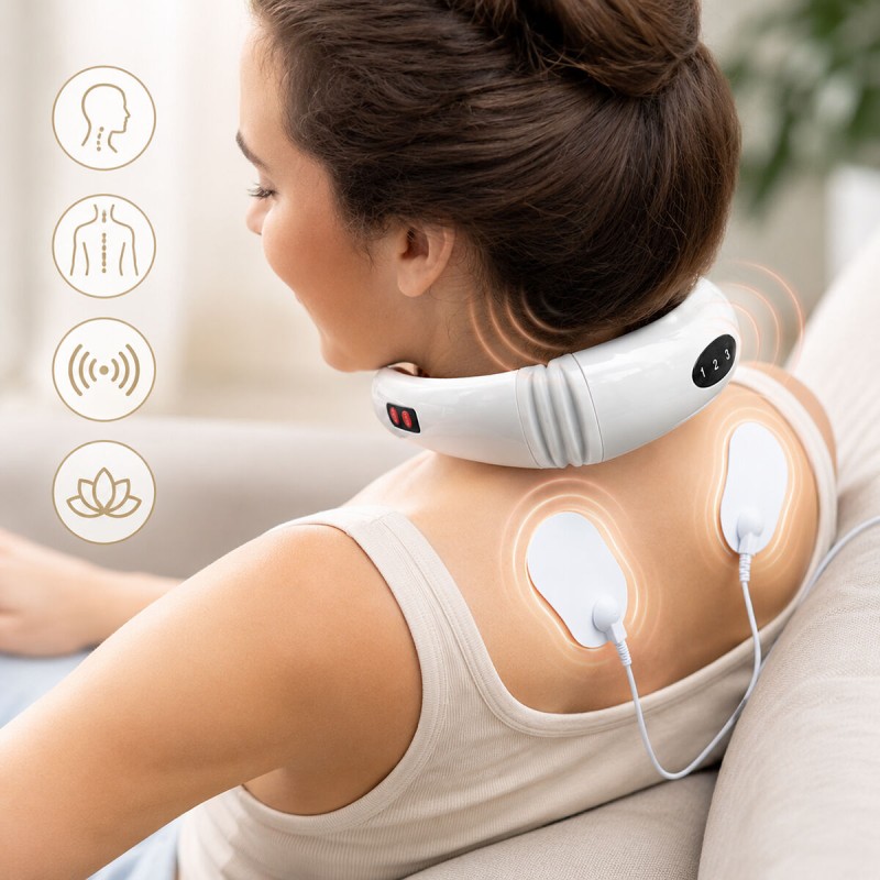 Electromagnetic Neck and Back Massager Calmagner InnovaGoods