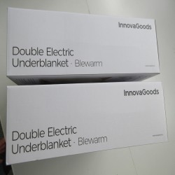 Surmatelas Chauffant Électrique Double Blewarm InnovaGoods 60+60 W 140 x 160 cm Blanc (Reconditionné A)