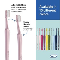 Brosse à Dents Tepe Compact Soft Rose clair