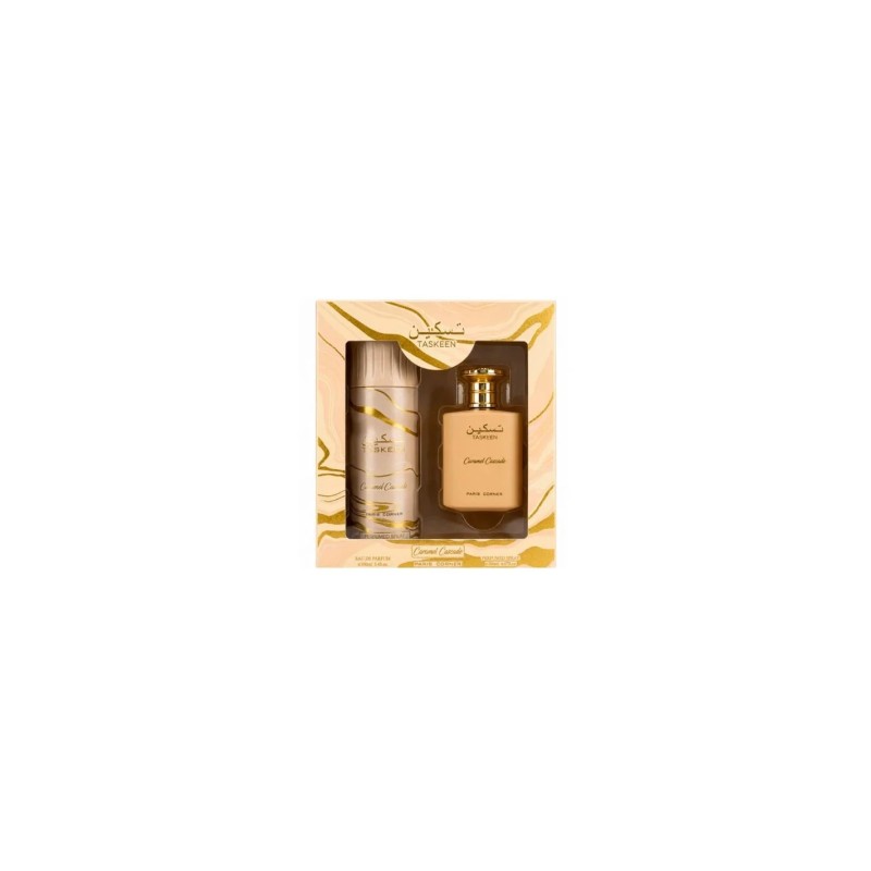 Paris Corner Taskeen Caramel Cascade Edp Spray 100ml Sets Desodorante Spray 200ml