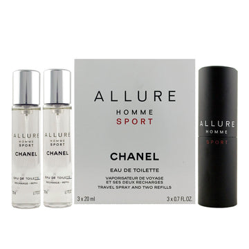 Men's Perfume Set Chanel Allure Homme Sport EDT 2 Pieces